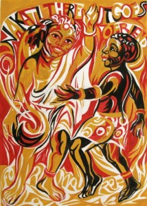 african-tales_mother-and-son_tempera_1
